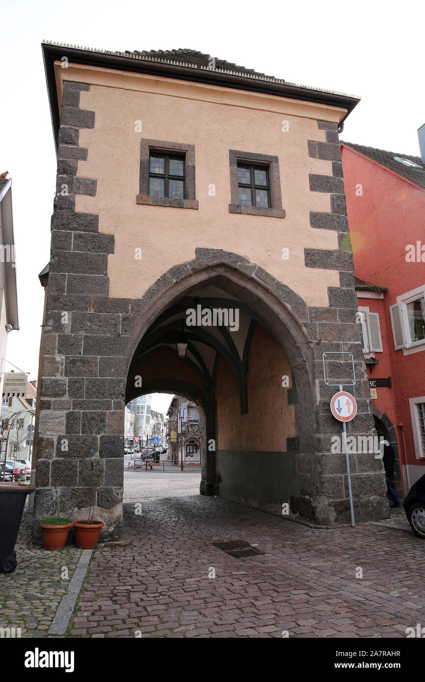 Hagenbachtor Tower, Breisach am Rhein, Germany Stock Photo