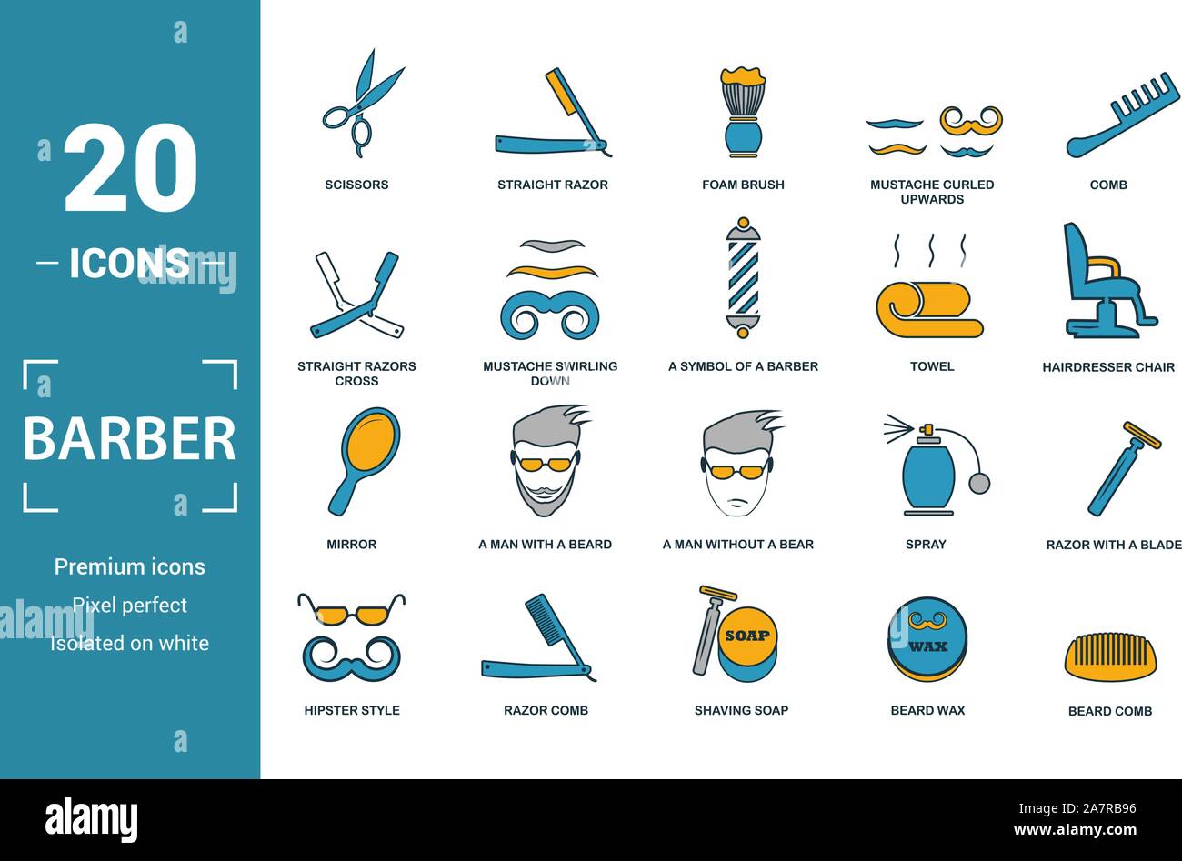 Straight razors Stock Vector Images - Alamy