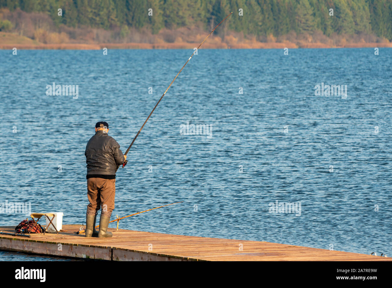 Back view unrecognizable senior hi-res stock photography and images - Alamy