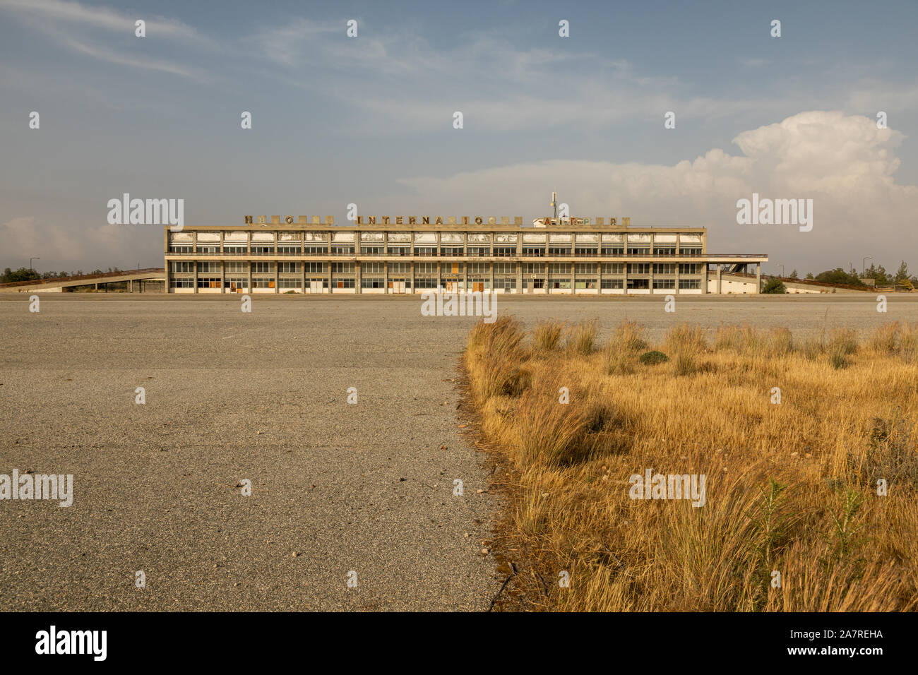 Abandoned Nicosia International Airport in the Cyprus Buffer Zone Stock