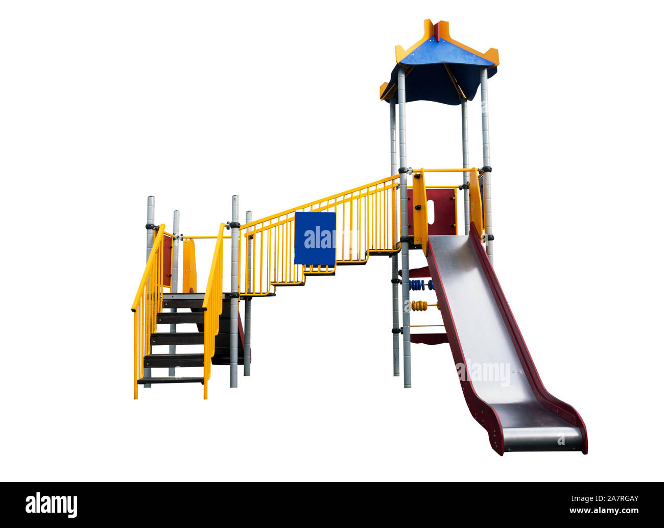 Children playground isolated on white Stock Photo