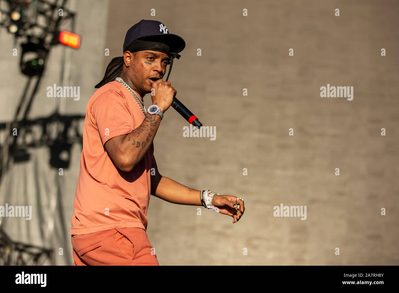 Wennen aan grip abces November 3, 2019, Las Vegas, Nevada, U.S: SKI MASK THE SLUMP GOD (STOKELEY  GOULBOURNE) during the Day N Vegas Music Festival at the Las Vegas Festival  Grounds in Las Vegas, Nevada (Credit