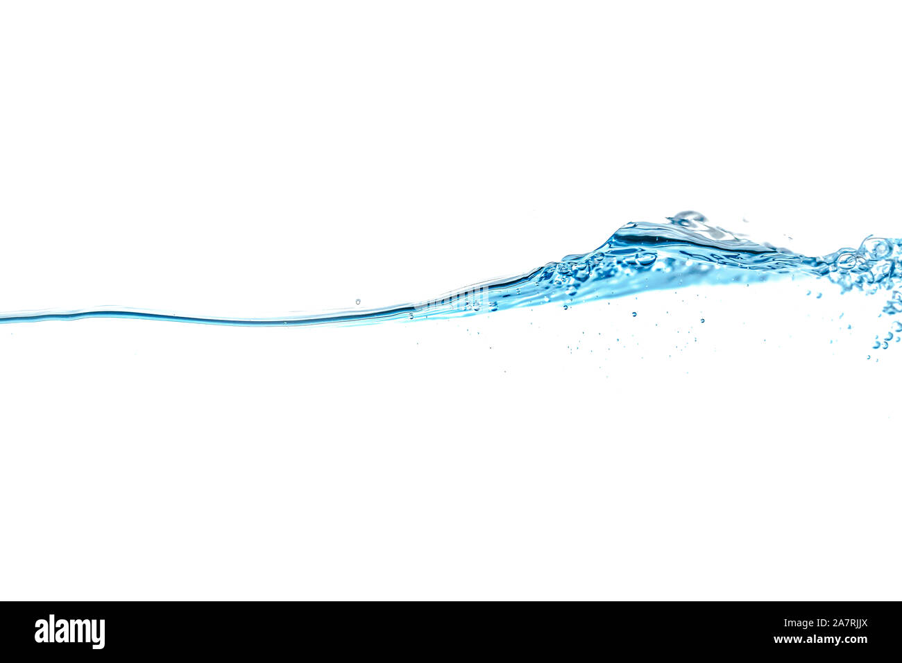 Clear water waves. Water blue wave splash isolated on white background ...
