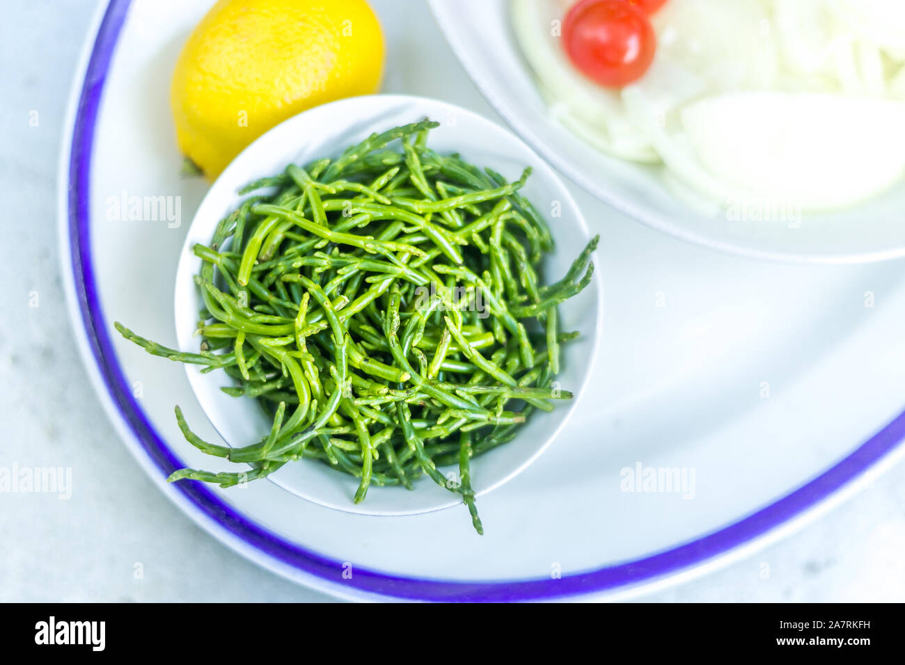 Fresh green bean vegetables Stock Photo