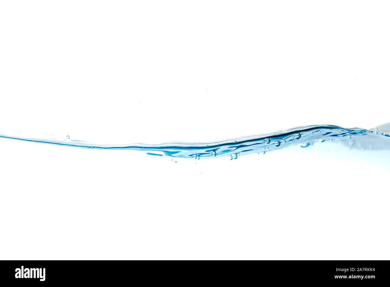 Clear water waves. Water blue wave splash isolated on white background ...