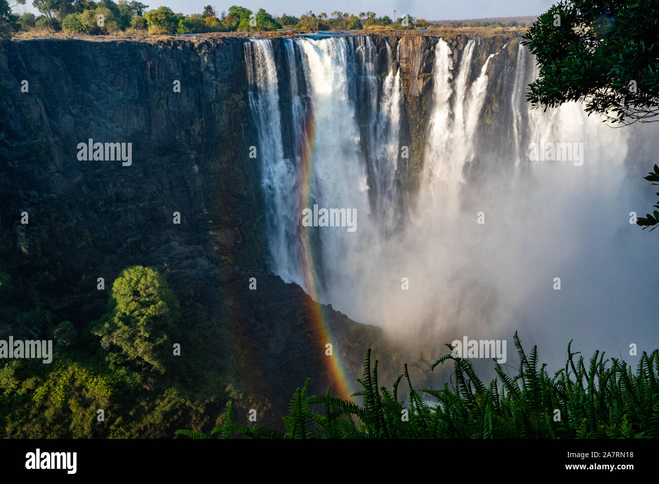 Victoria Falls Zimbabwe   Zambezi  river Stock Photo