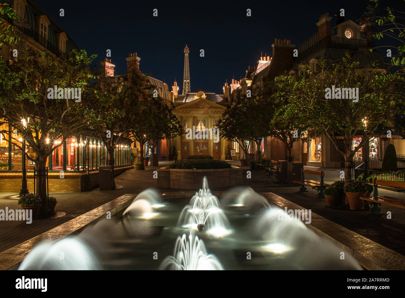 Orlando, Florida. November 01, 2019. Partial view of France Pavillion at Epcot (76). Stock Photo