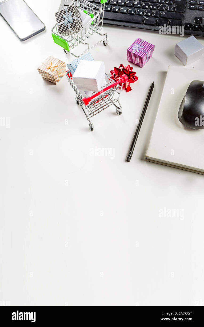Cyber monday, black friday Christmas sale concept Stock Photo
