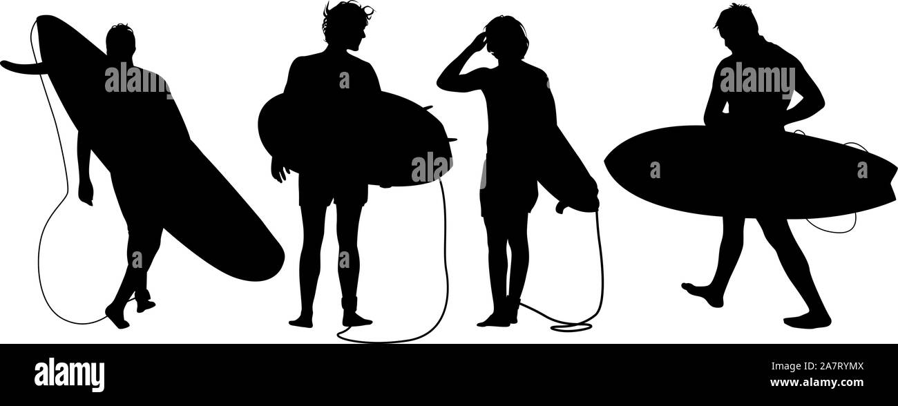 Males surfers Stock Vector Images - Alamy