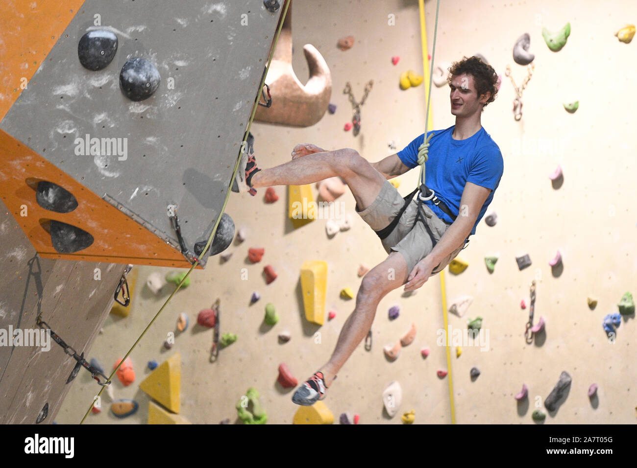Prague Czech Republic 03rd Nov 2019 Adam Ondra Czech Professional Rock Climber In Action During The Czech Climbing Championship In Prague Czech Republic November 3 2019 Credit Michal Kamaryt Ctk Photo Alamy Live News