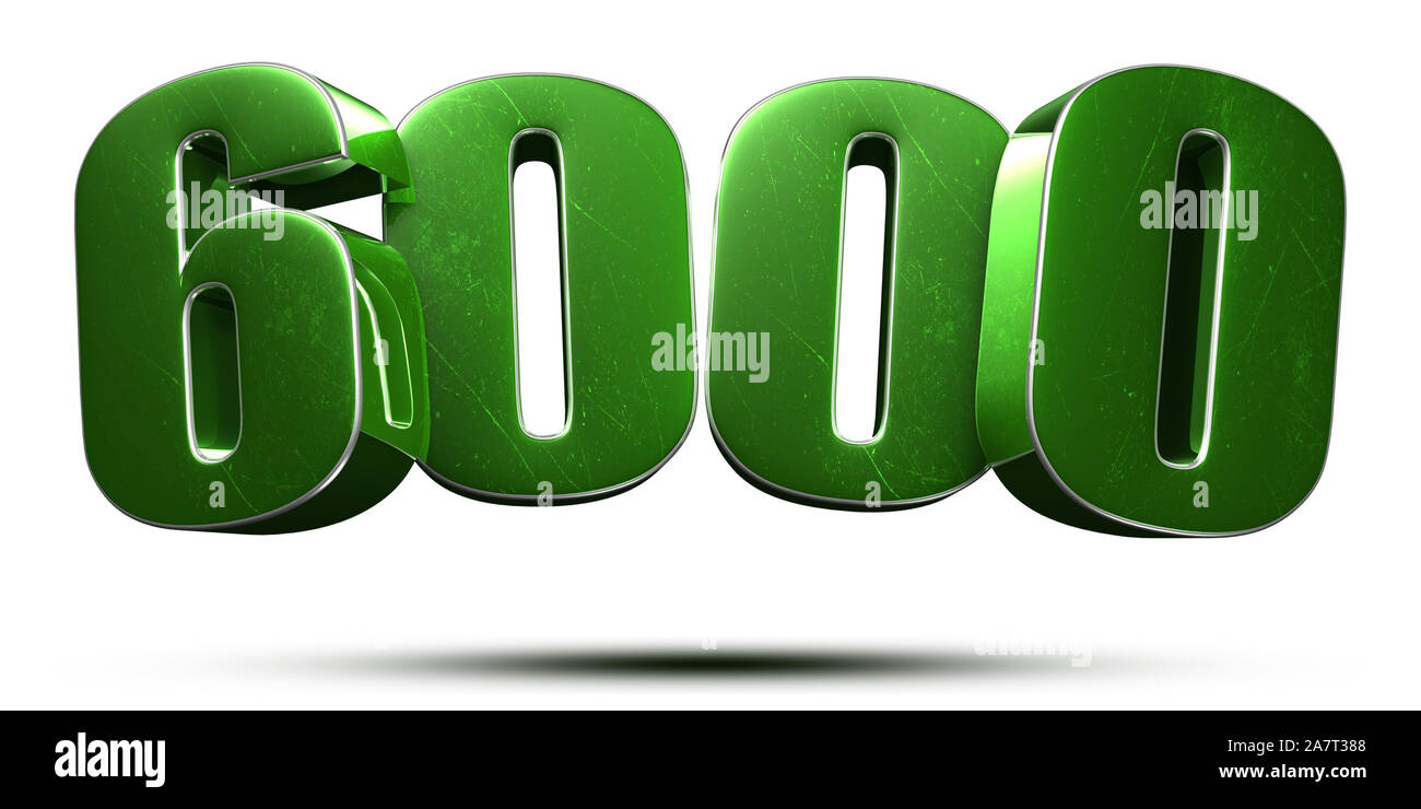 Number 6000 Cut Out Stock Images & Pictures - Alamy