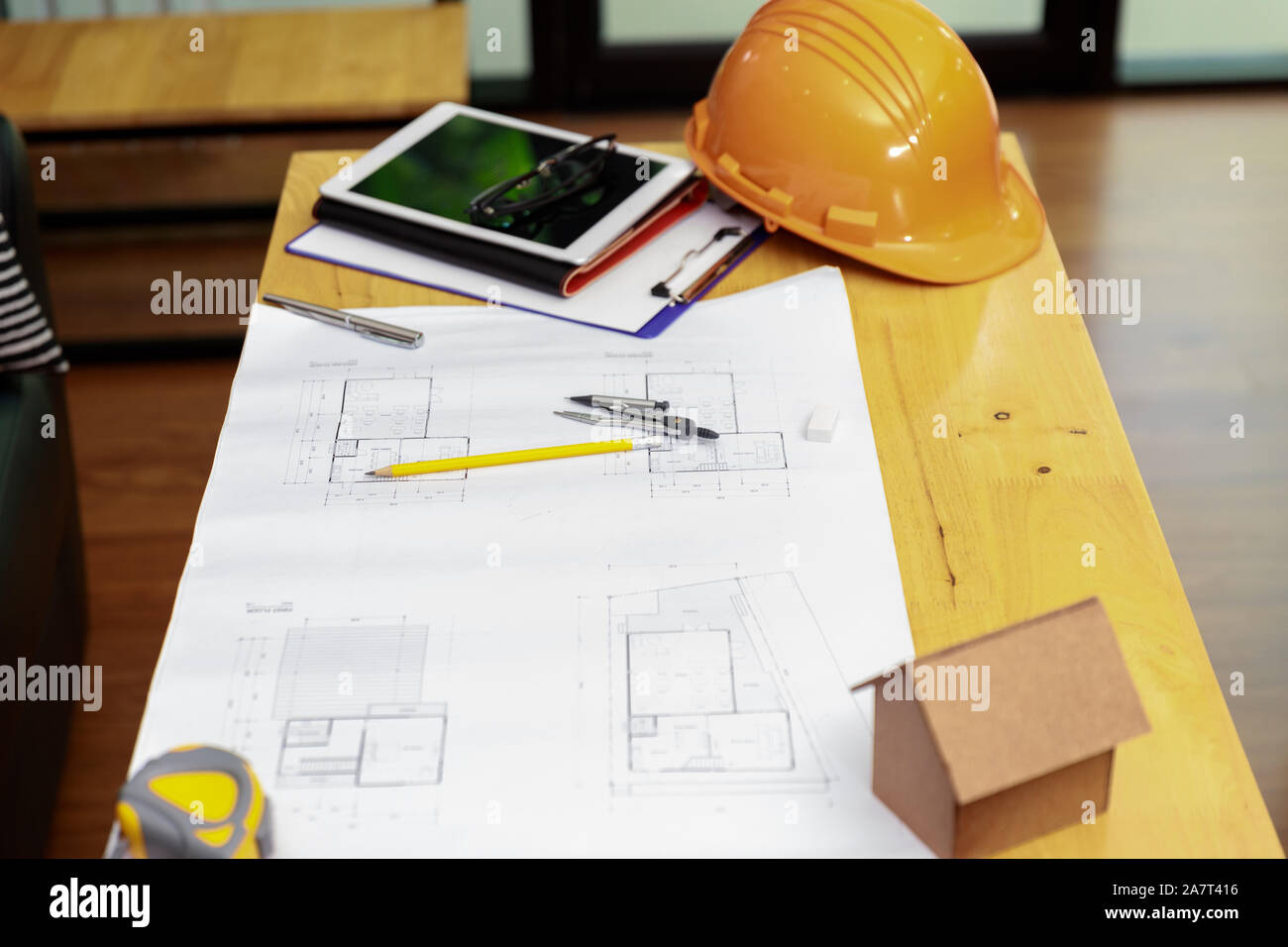 Engineer and Architect concept, Engineer Architects and Interior ...