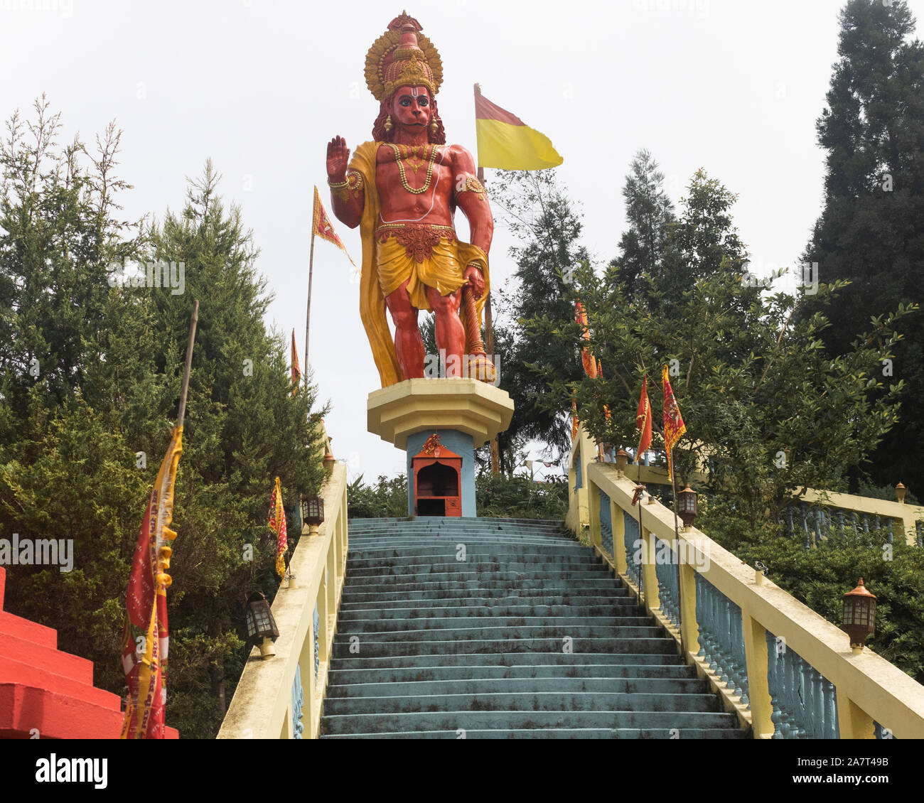 Big Lord Hanuman Statue In Hanuman Temple Near Kalimpong India Stock 