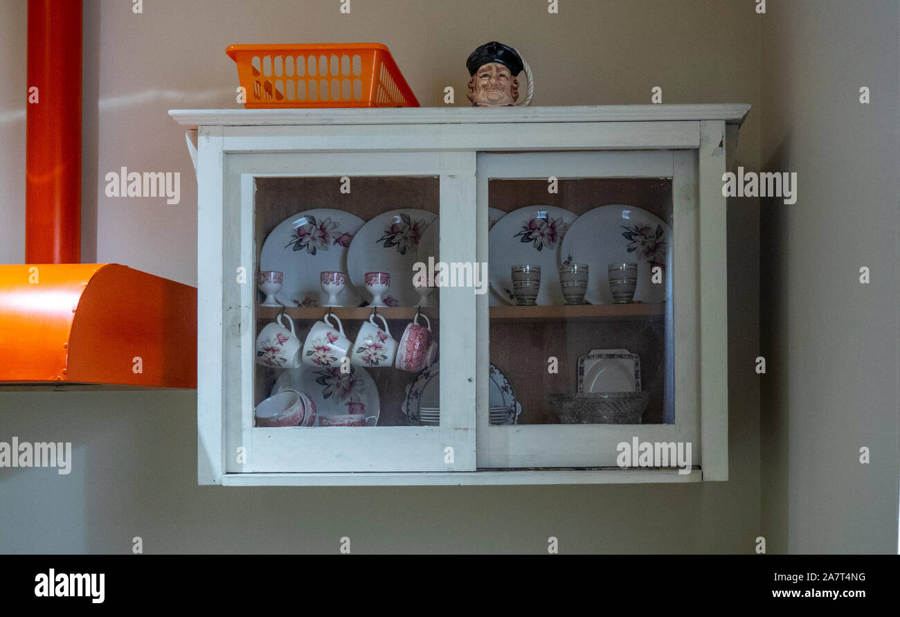 Display of a typical Australian kitchen and appliances and utensils