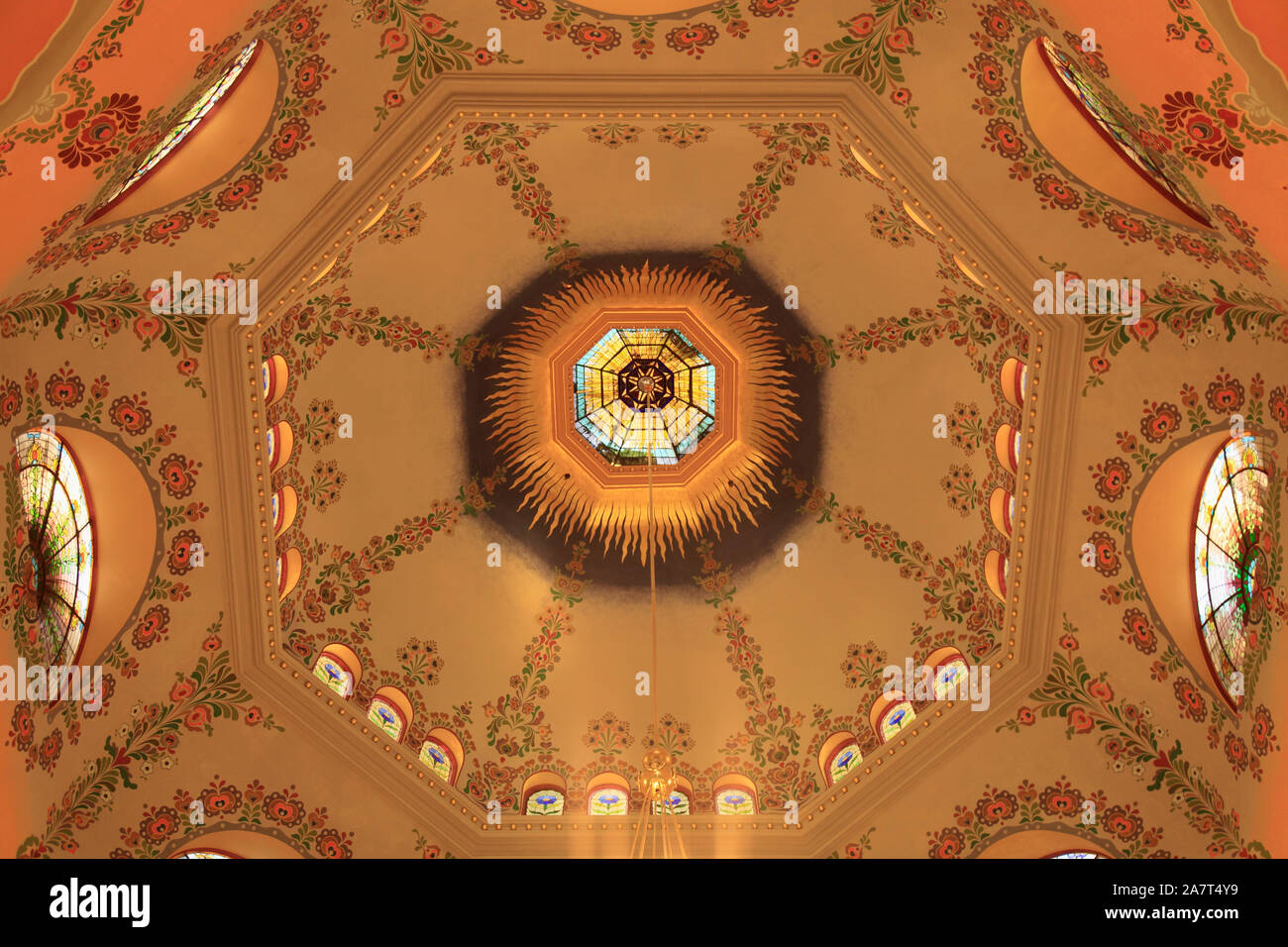 Serbia, Vojvodina, Subotica, Synagogue, interior, Stock Photo