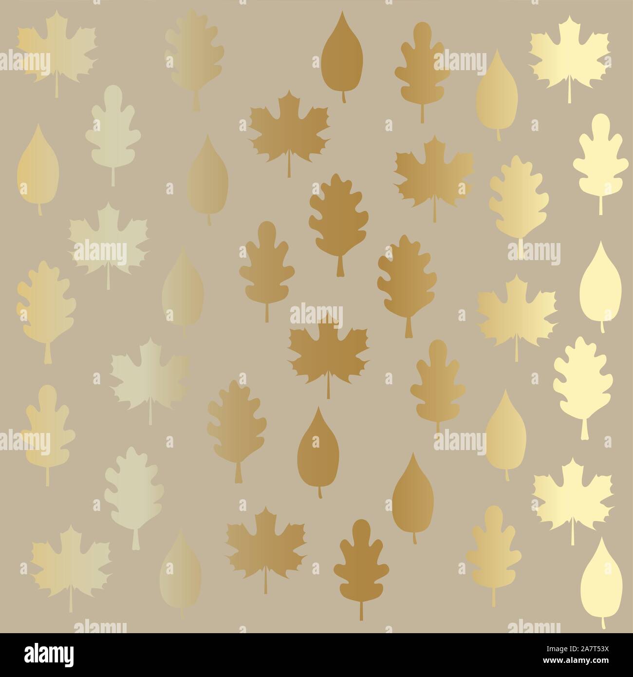 golden leaves autumn background- vector illustration Stock Vector Image ...