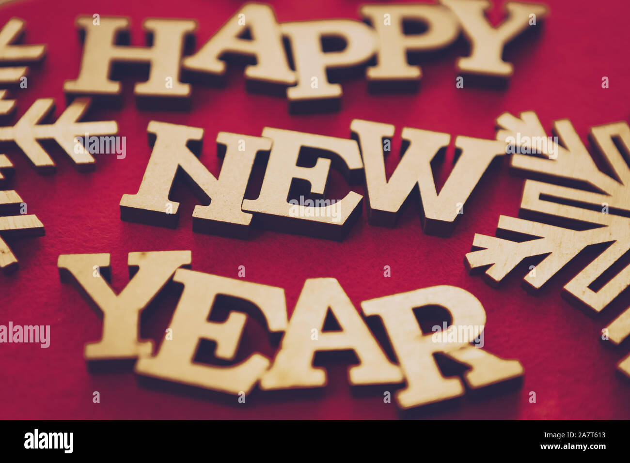 Happy New Year 2020 Hand Made Decor Wallapaper With Rustic Wooden