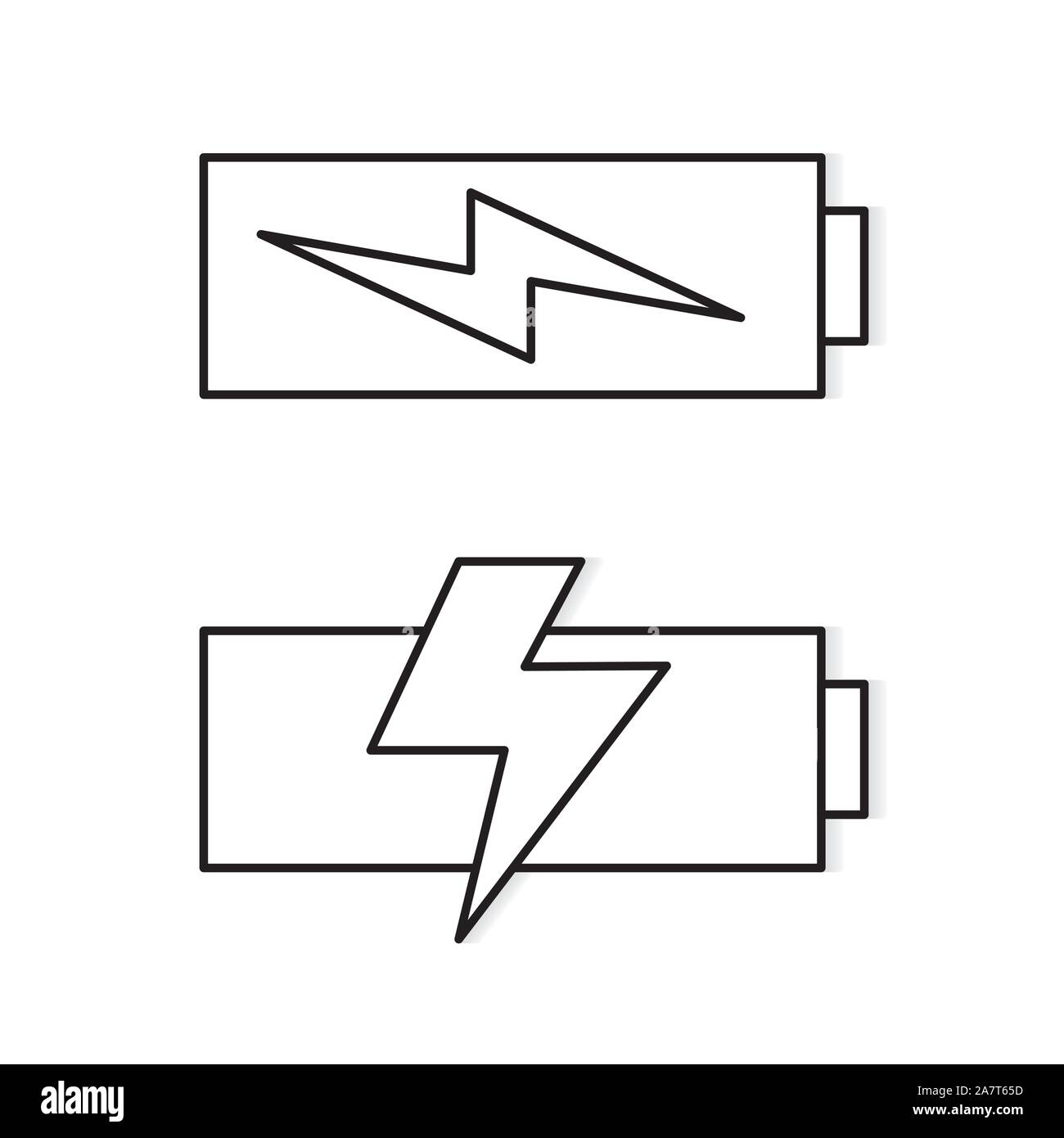 battery charging icon Stock Vector