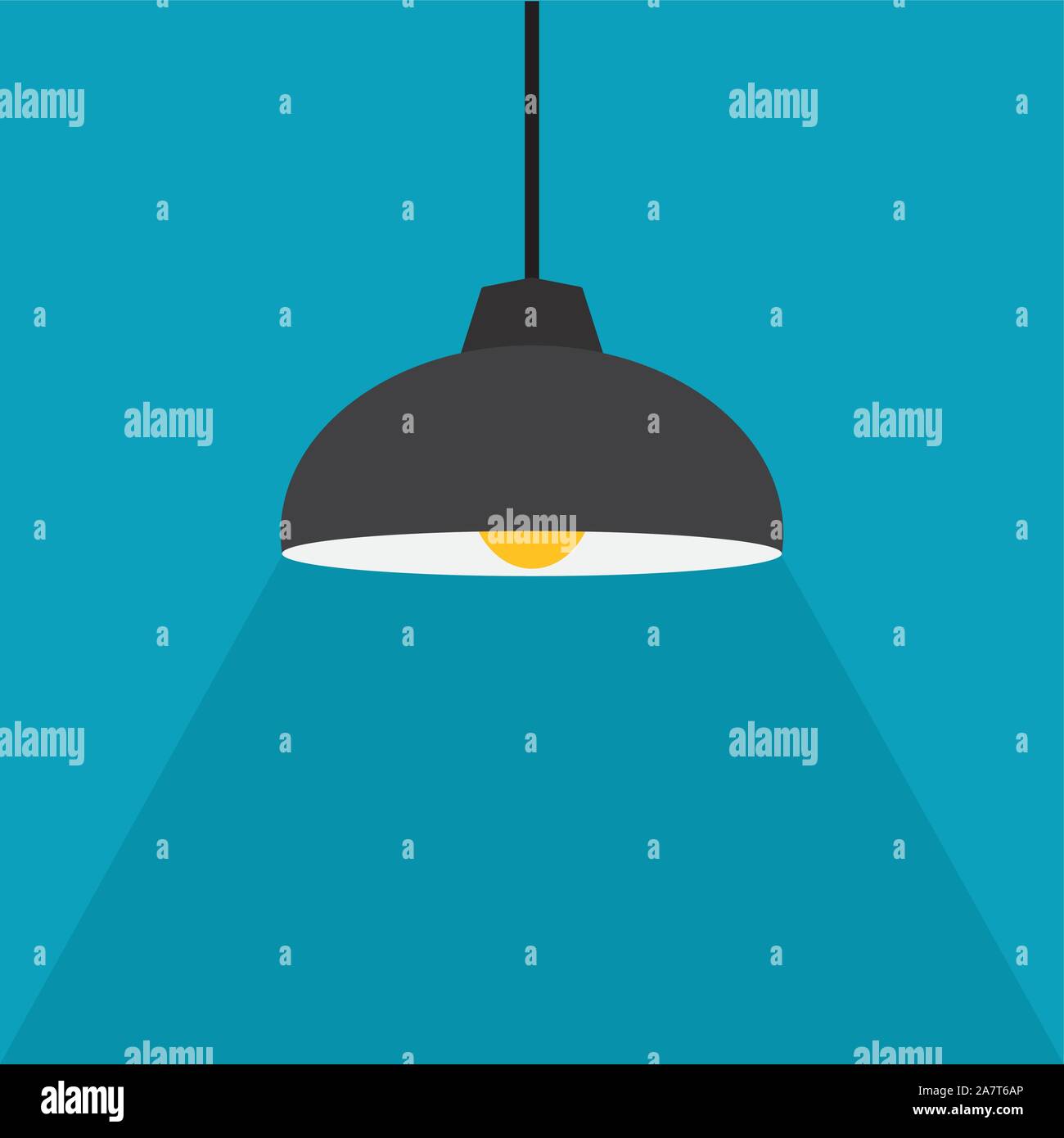 hanging lamp icon - vector illustration Stock Vector Image & Art - Alamy