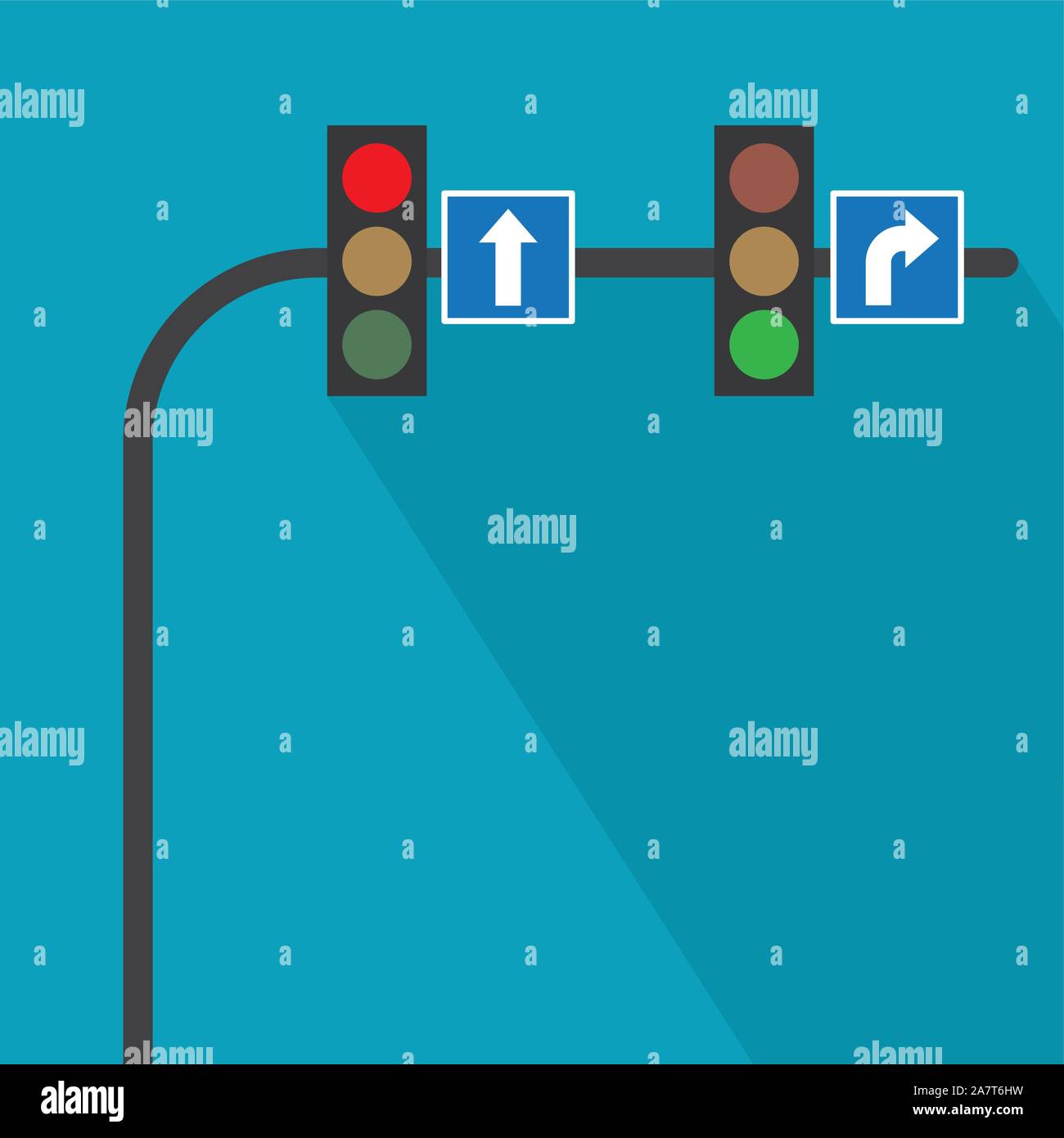 traffic lights icon- vector illustration Stock Vector