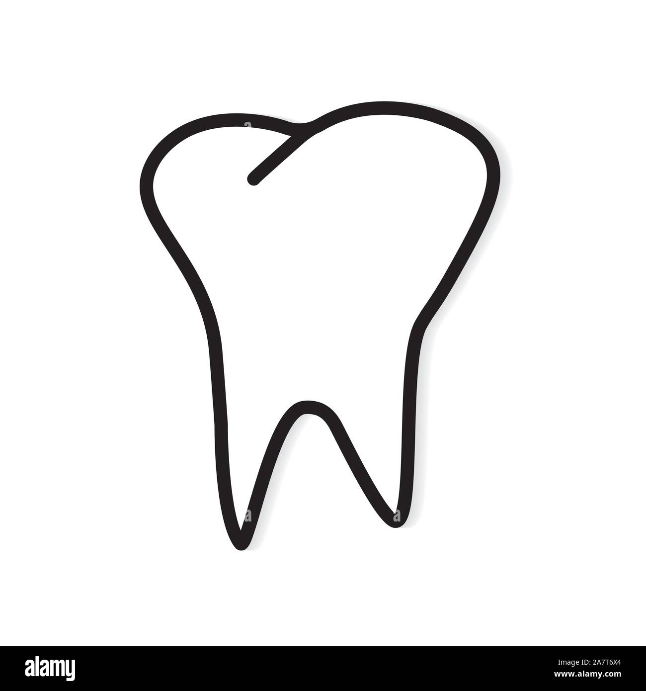 Tooth icon vector vectors hi-res stock photography and images - Alamy
