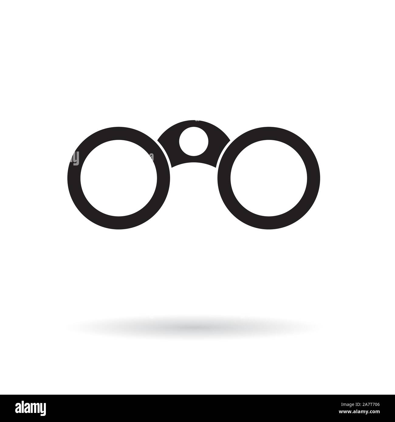 binocular, lorgnette icon- vector illustration Stock Vector