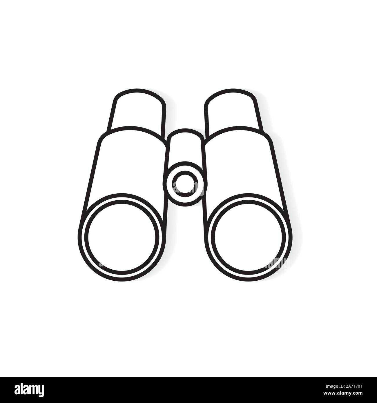 binocular, lorgnette icon- vector illustration Stock Vector