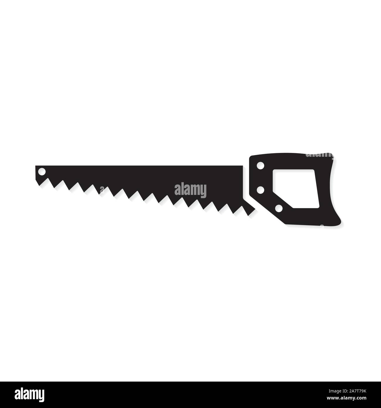 hand saw icon Stock Vector