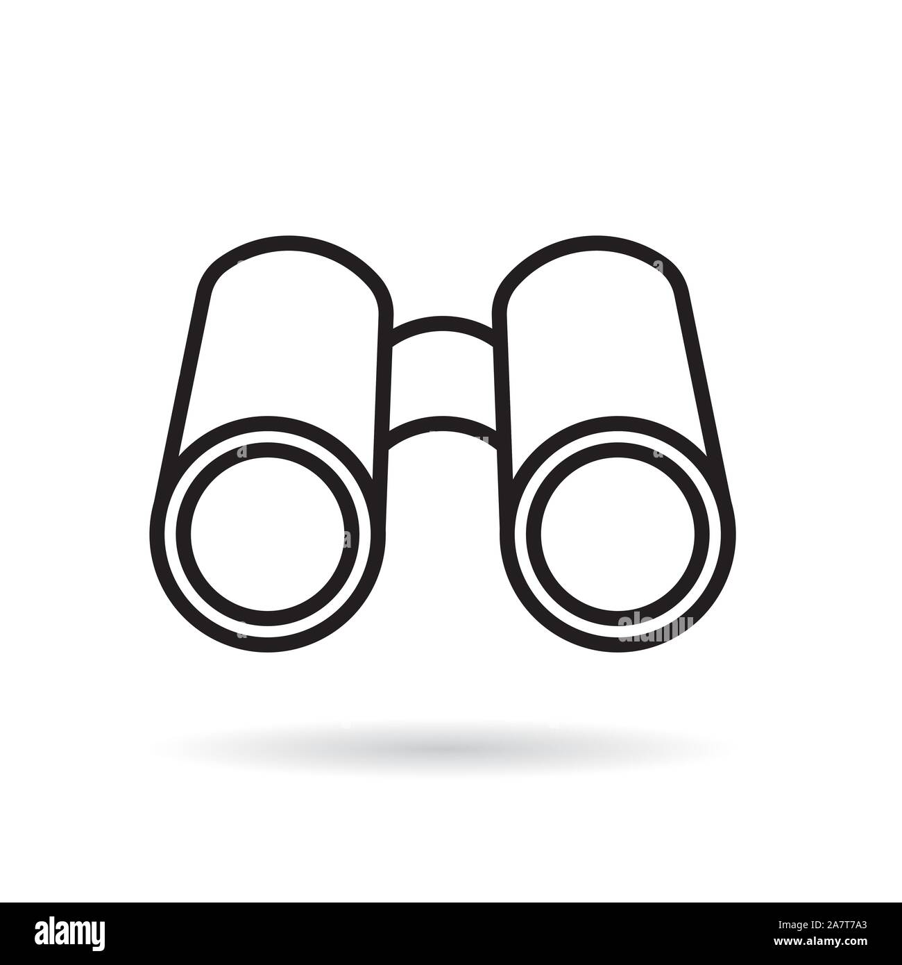 binocular, lorgnette icon- vector illustration Stock Vector