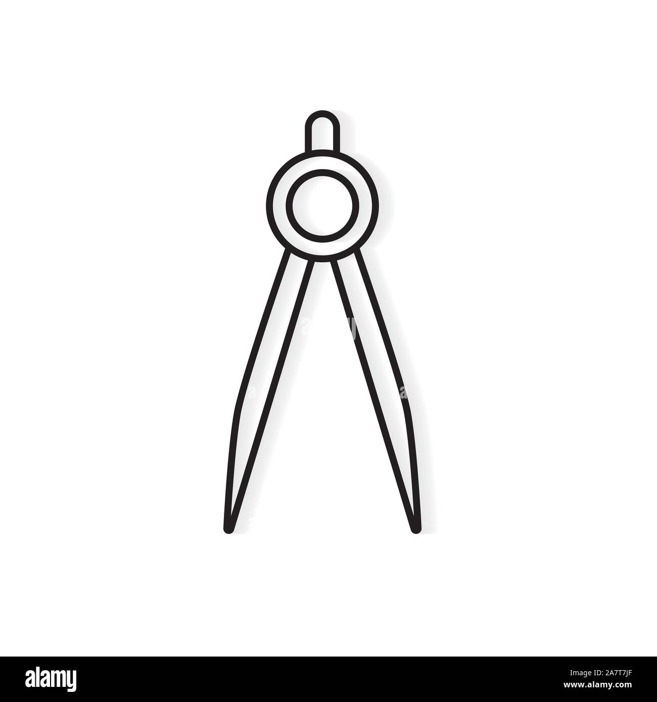 drawing compass icon vector illustration Stock Vector Image & Art Alamy