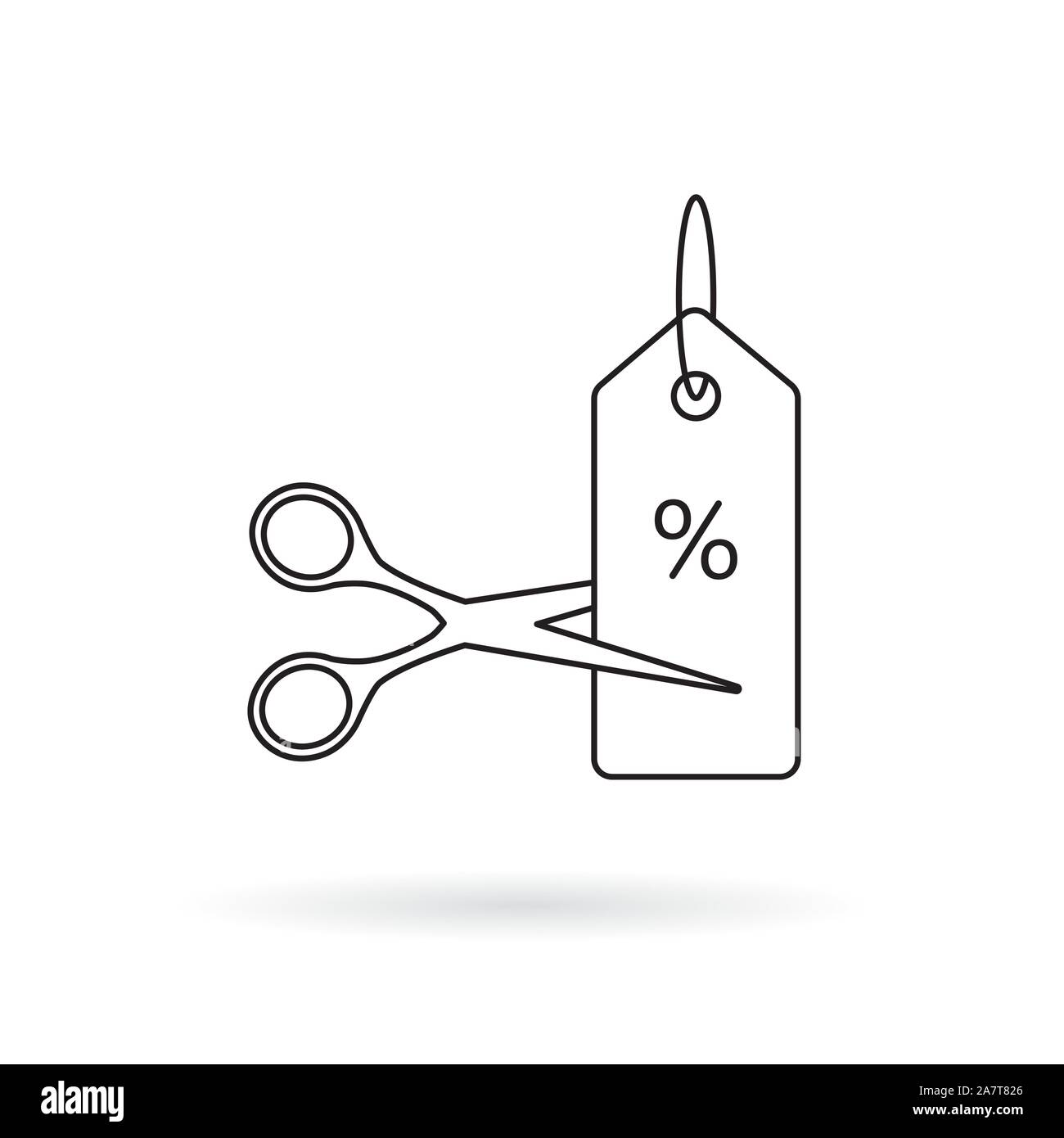 scissors cutting price label icon vector illustration Stock Vector Image & Art Alamy
