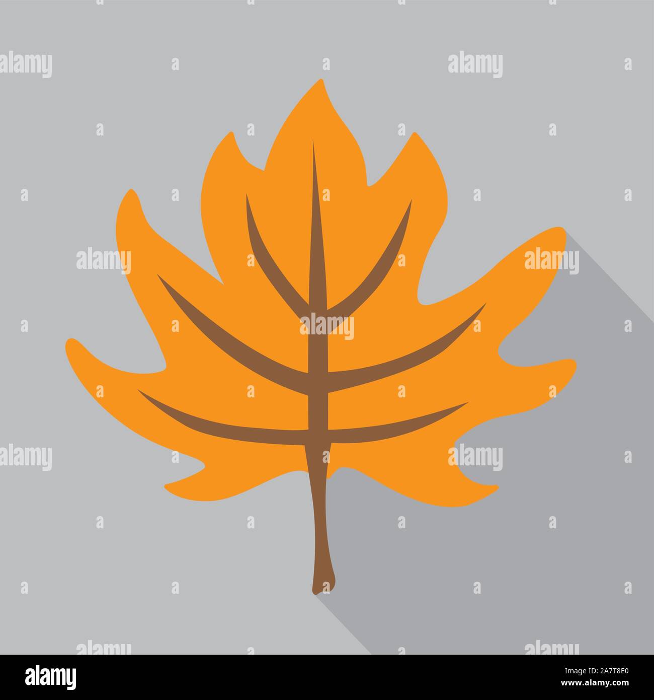 yellow maple leaf icon- vector illustration Stock Vector