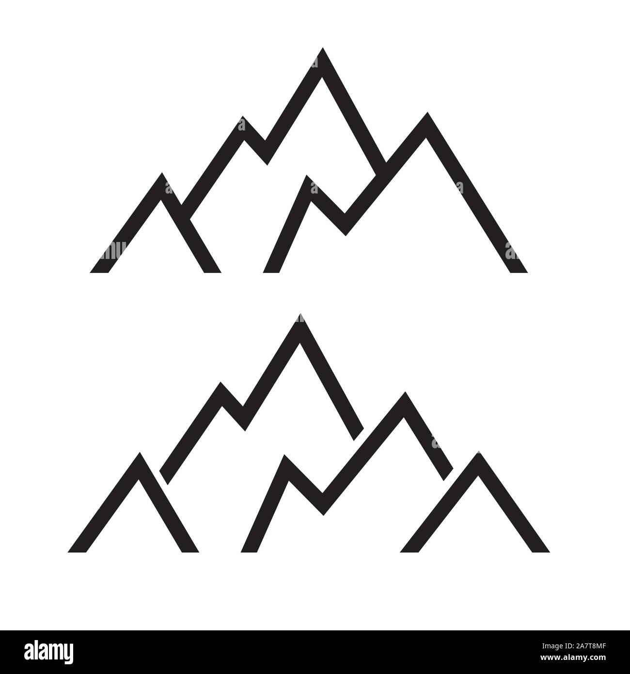 mountain peak icon- vector illustration Stock Vector Image & Art - Alamy