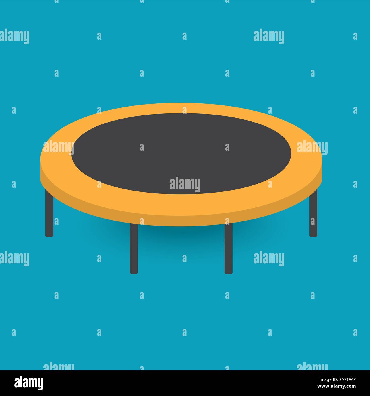 fitness trampoline icon- vector illustration Stock Vector Image & Art ...