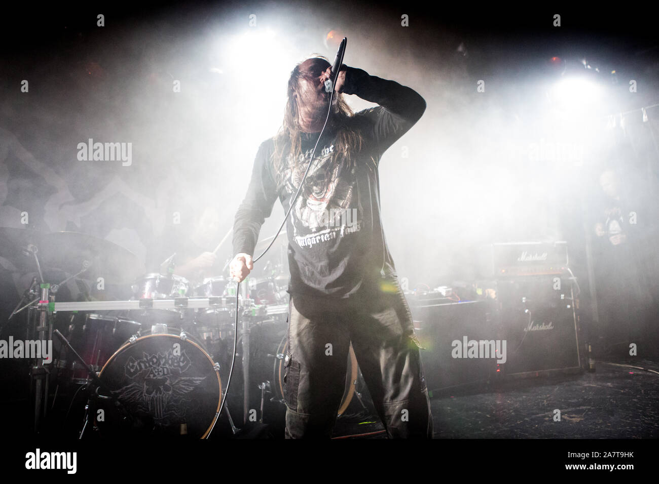 Oslo Norway 3rd Nov 2019 The Swedish Death Metal Band Entombed A D Performs A Live Concert At John Dee In Oslo Here Vocalist Lars Goran Petrov Is Seen Live On Stage Photo