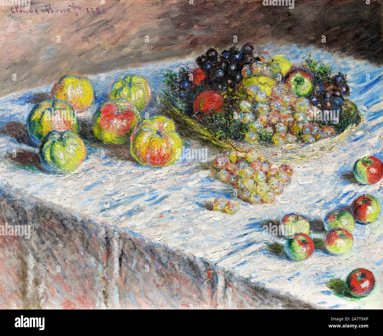 Claude Monet Apples And Grapes Still Life Painting 1880 Stock Photo 