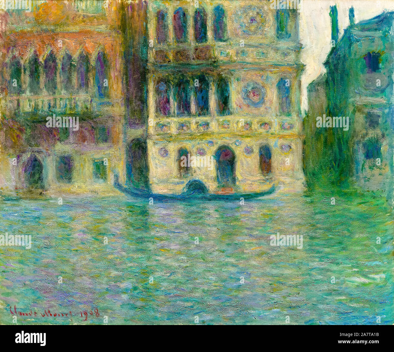 Claude Monet, Venice, Palazzo Dario, painting, 1908 Stock Photo