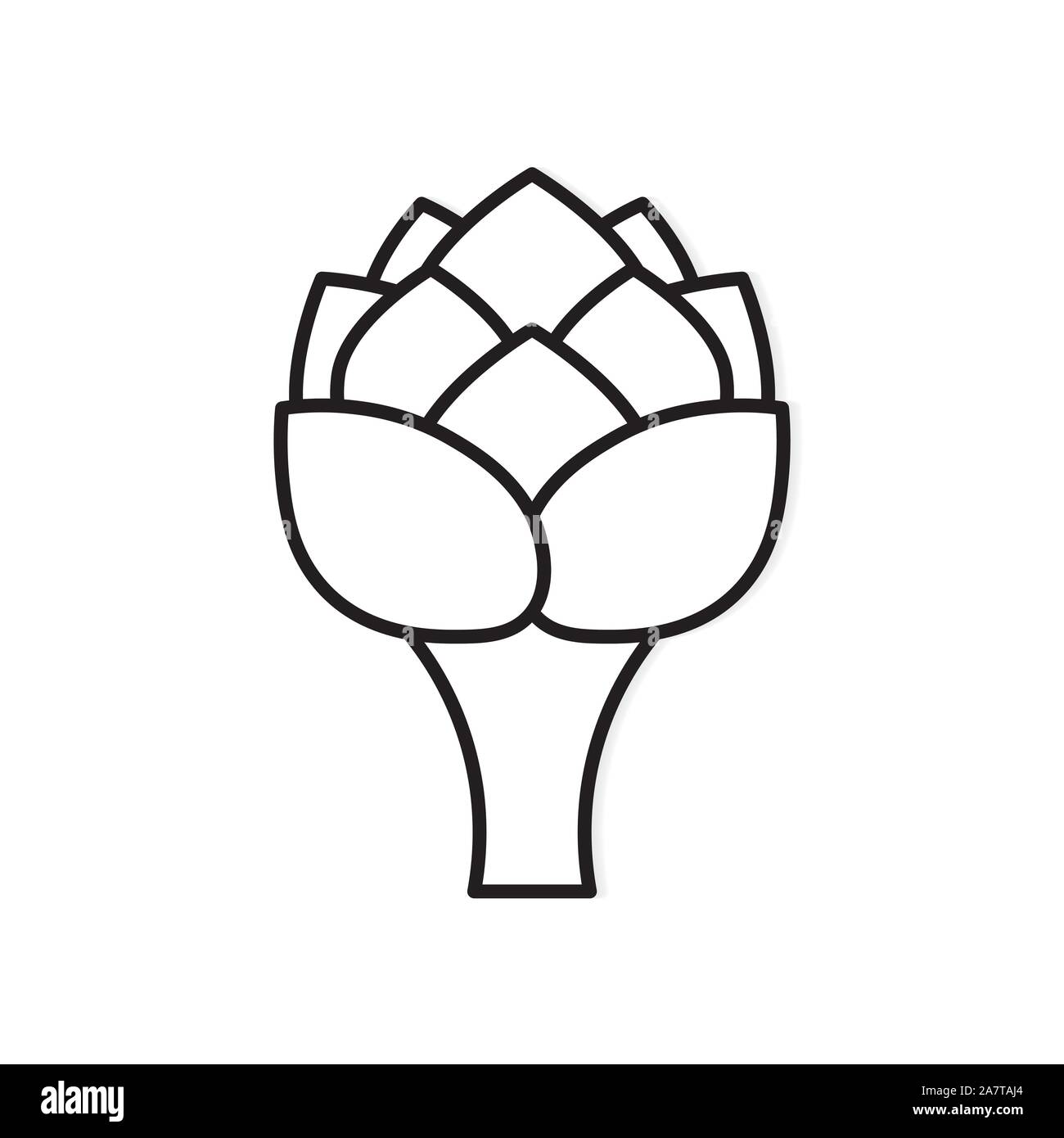 artichoke icon Stock Vector
