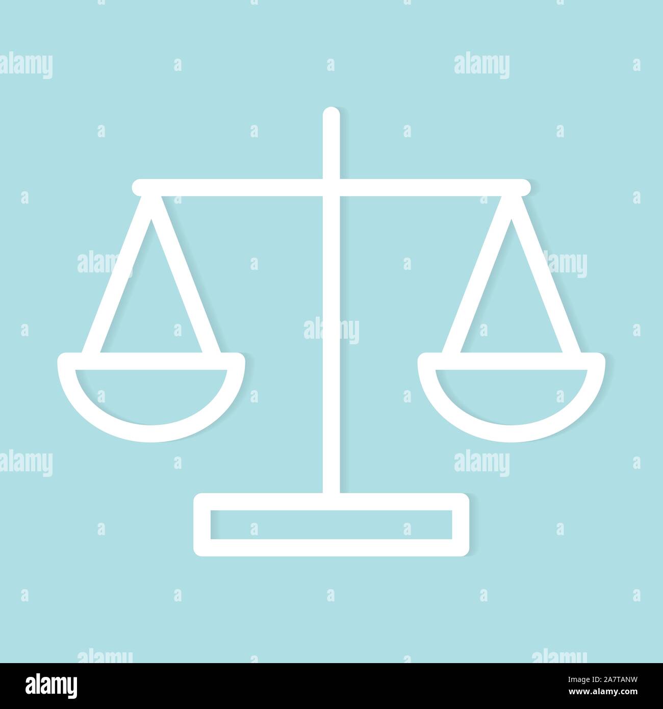 law scale icon Stock Vector