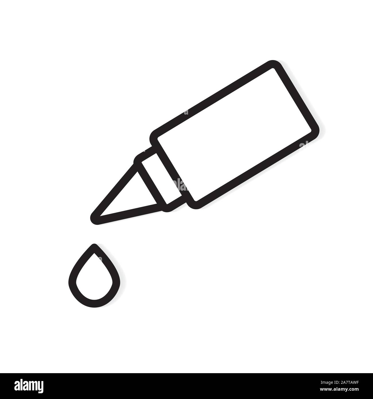 eye drops icon Stock Vector