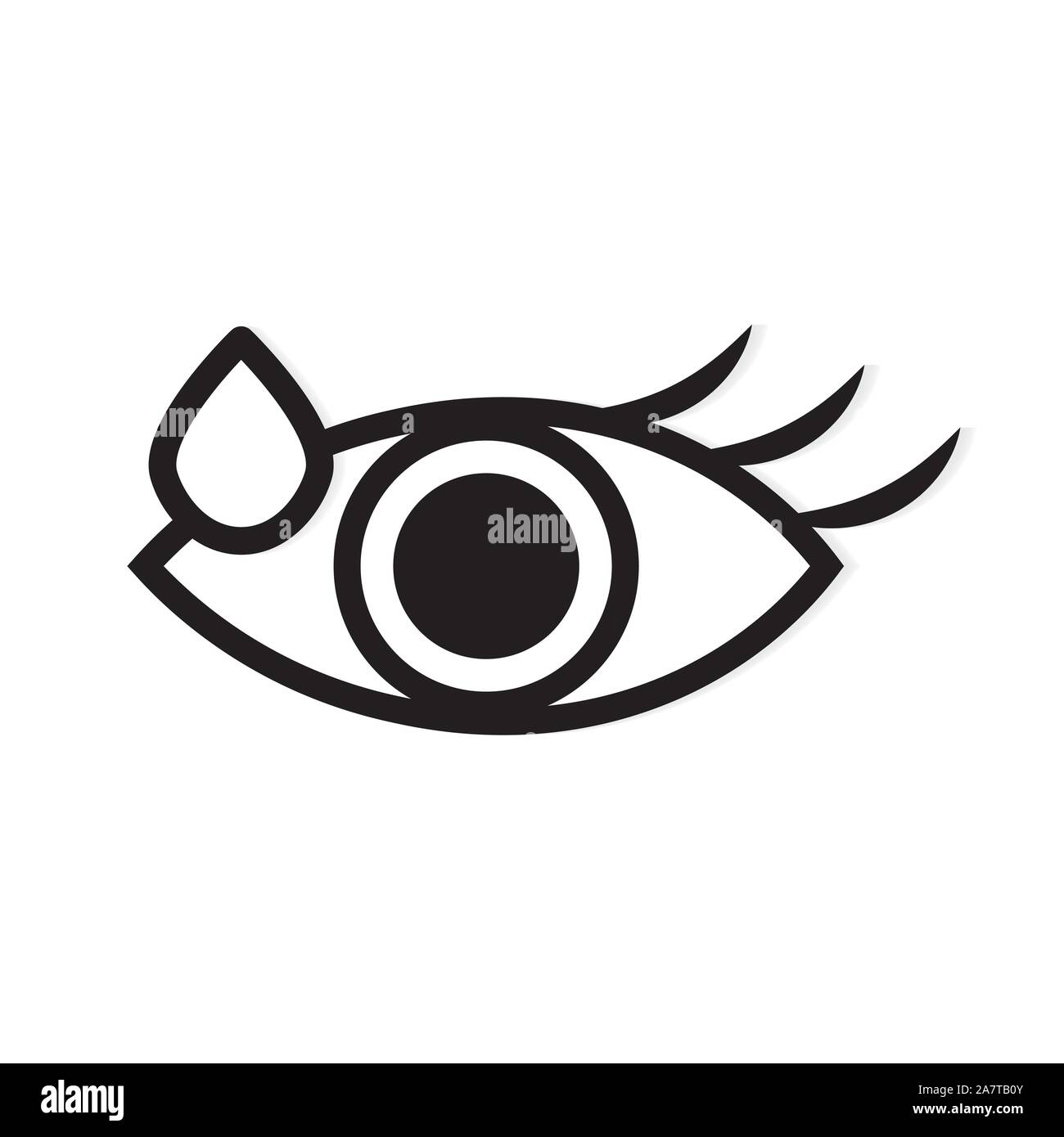 eye drops icon Stock Vector