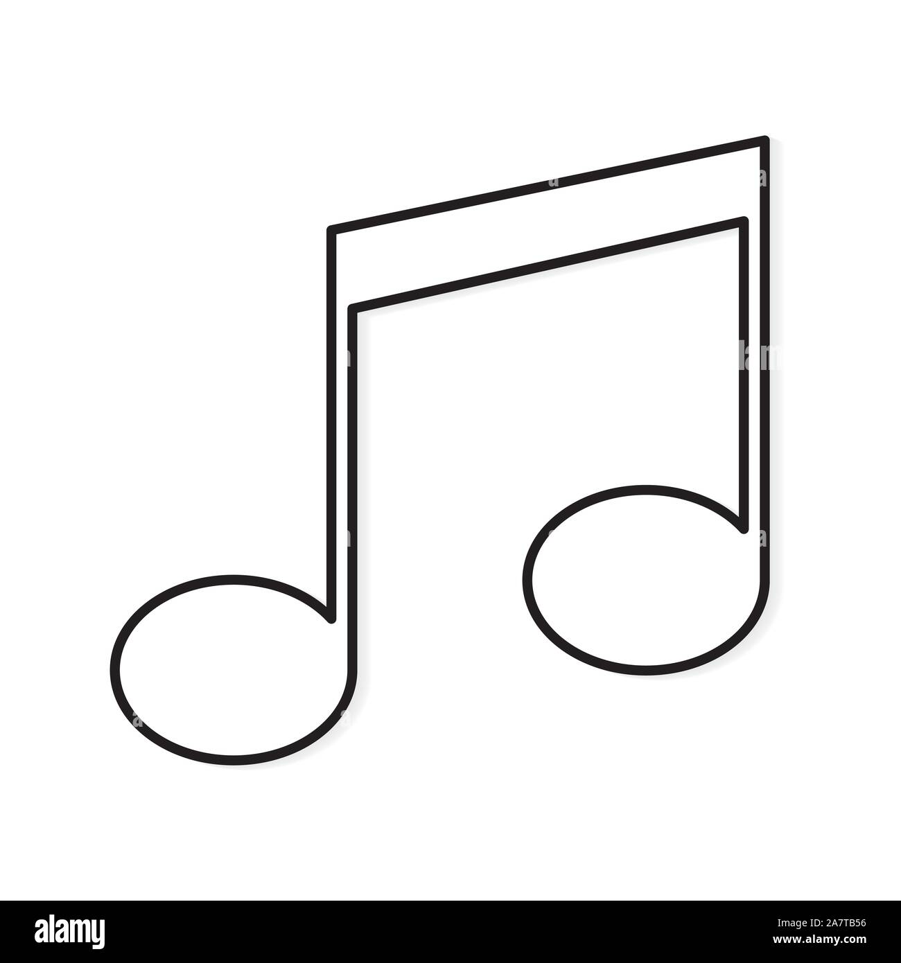 music notes icon Stock Vector