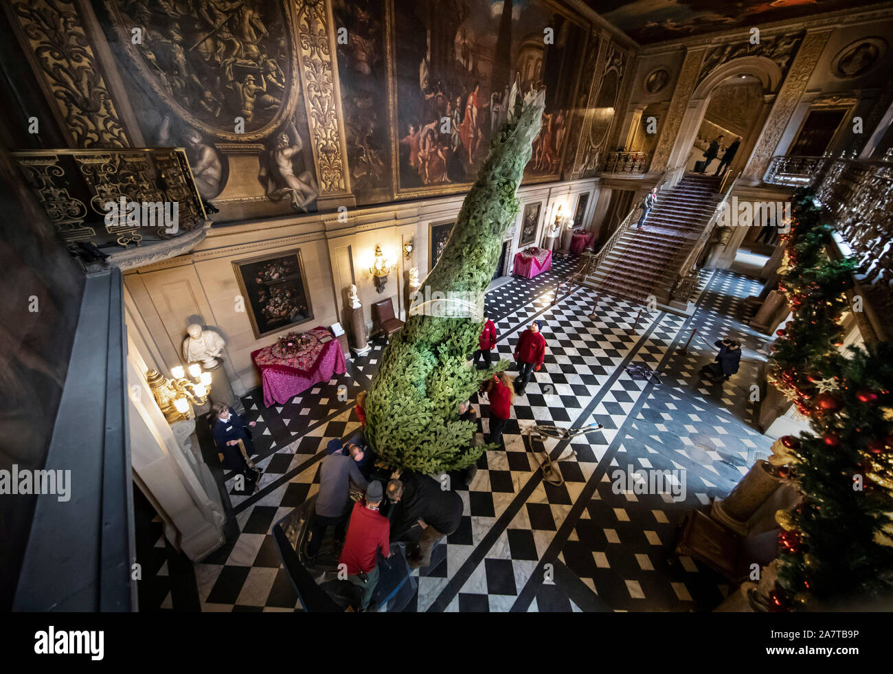 A Christmas trees is installed as, fourteen Christmas trees, up to 24ft