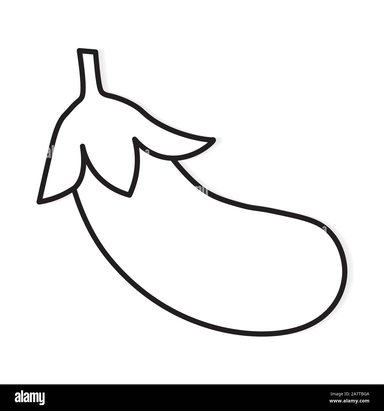 eggplant icon Stock Vector