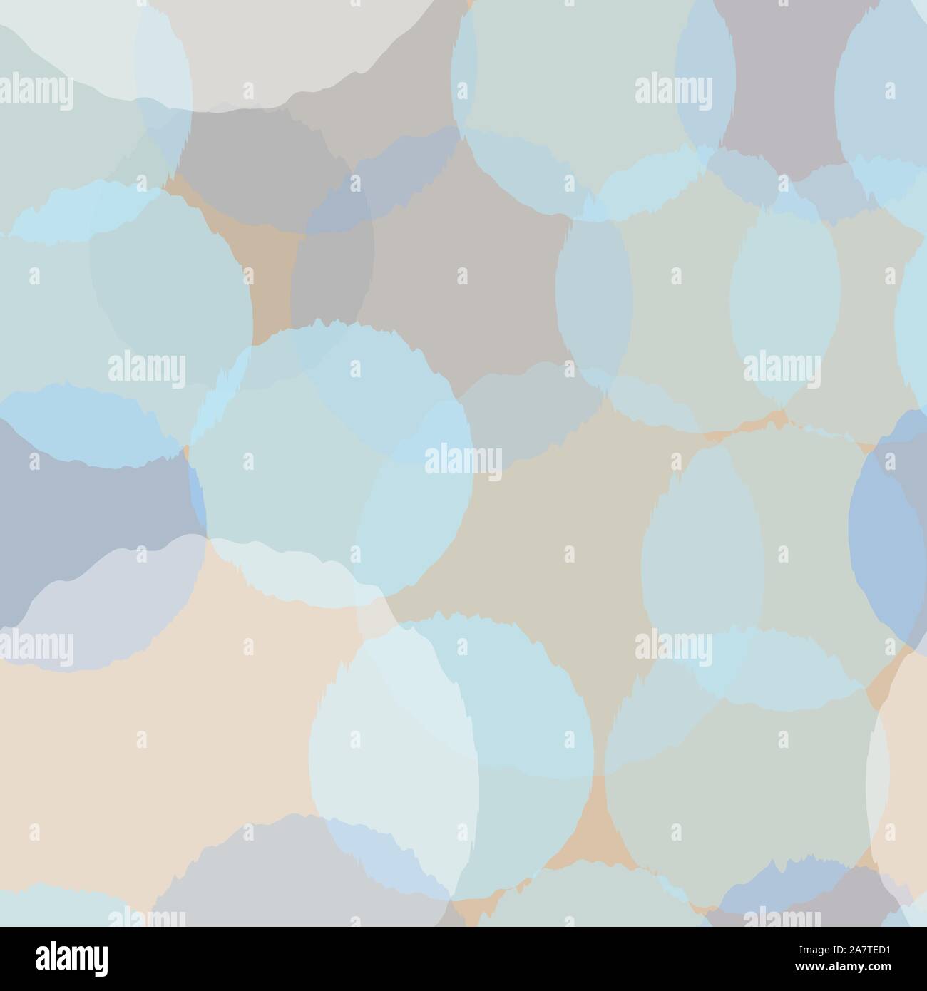 Seamless pattern with funny subtle transparent balls on beige background. Beautiful backdrop. Vector Illustration Stock Vector