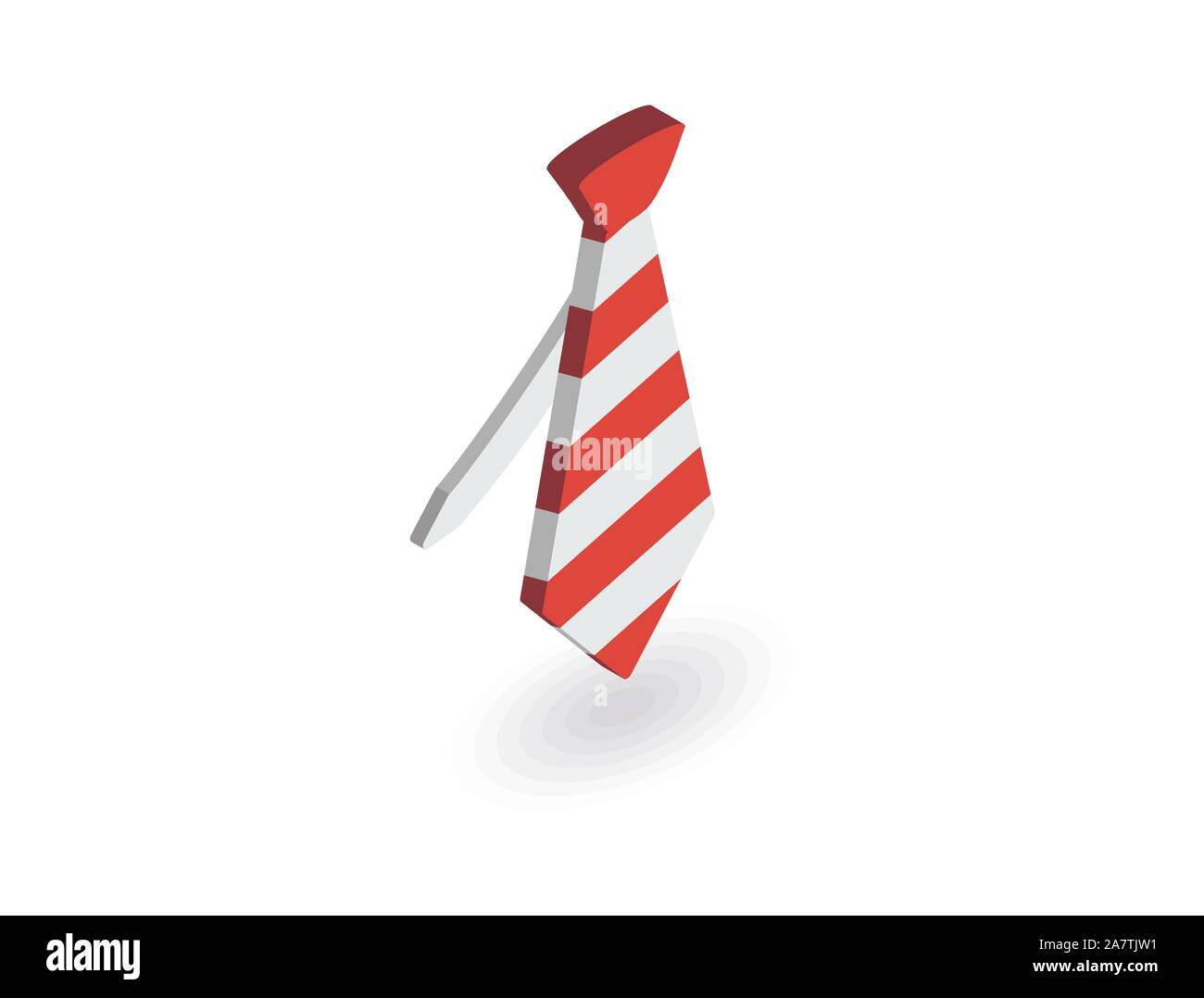 tie 3d icons, Necktie, vector illustration Stock Vector