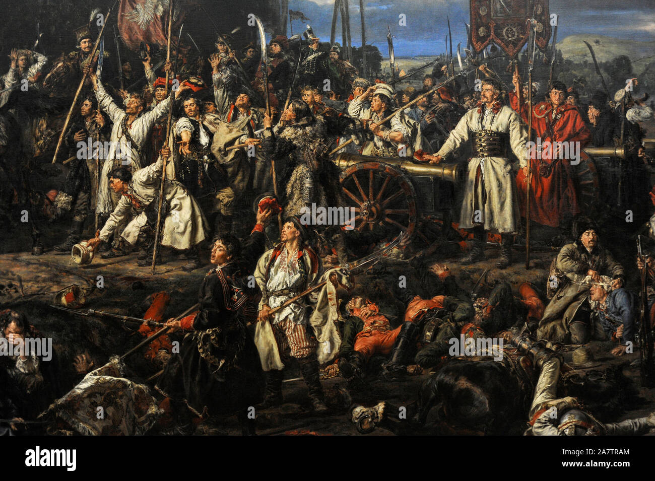 Tadeusz Kosciuszko (1746-1817). Polish General. Kosciuszko in Raclawice ...