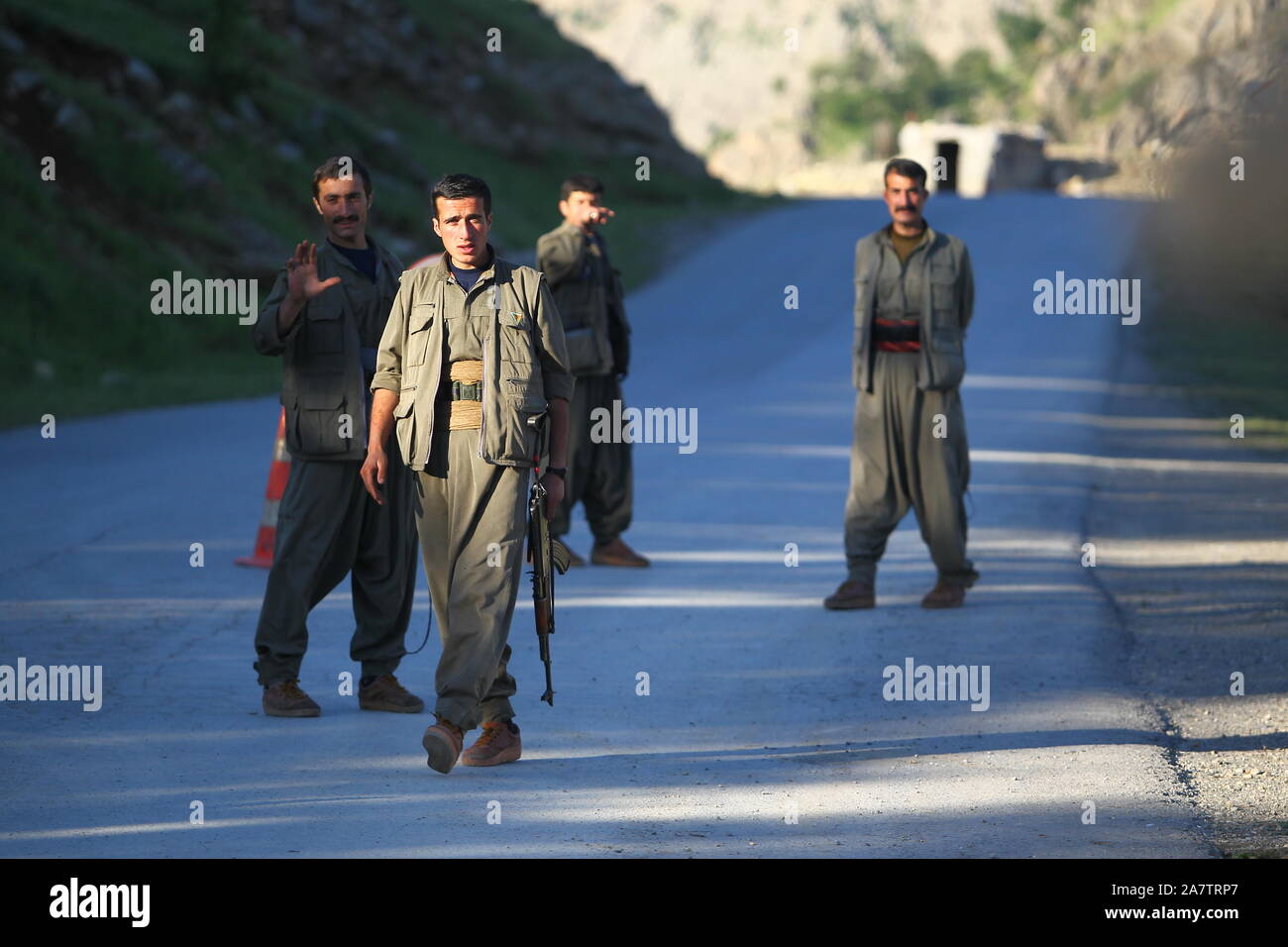 25 April 2013. Iraq. PKK camp in Kandil. Stock Photo