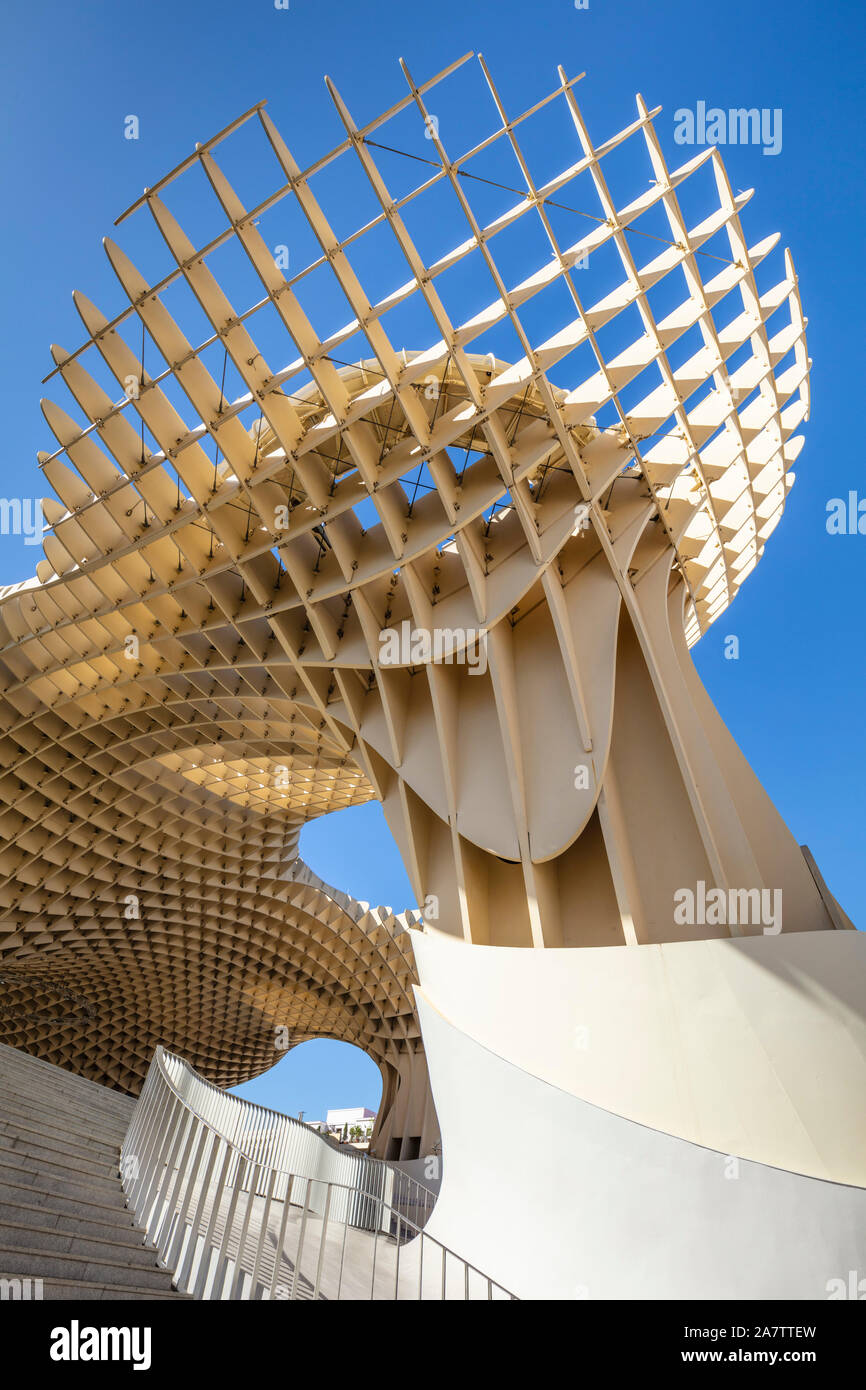 Seville Metropol Parasol Seville Sevilla Mushrooms Las Setas De Sevilla Plaza de la Encarnación Seville Spain seville Andalusia EU Europe Stock Photo
