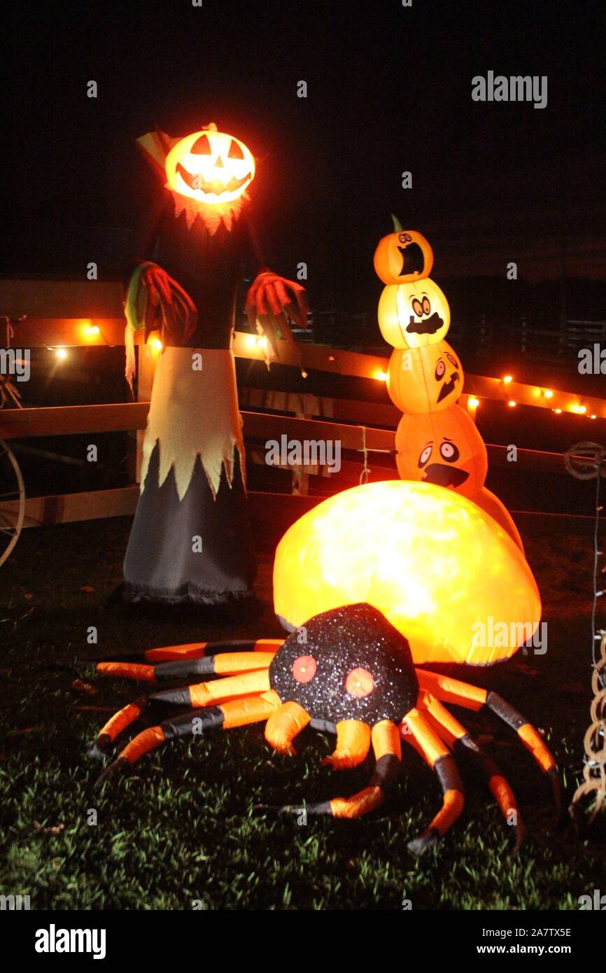 blow up Halloween decorations Stock Photo Alamy